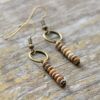 boucle d'oreille piller en jaspe paysage